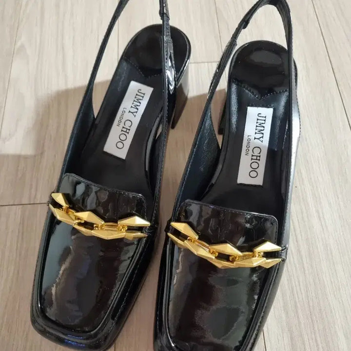 [BUNJANG] Jimmy Choo Diamond Chain Slingback Pumps / 지미추 다이아몬드 체인 슬링백 미착용 새상품