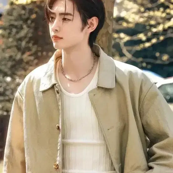 [BUNJANG] Recto 25SS Vintage Washed Leather Jacket / [S]렉토 25SS 빈티지 워싱 레더 초어 가죽 자켓 새상품 팝니다