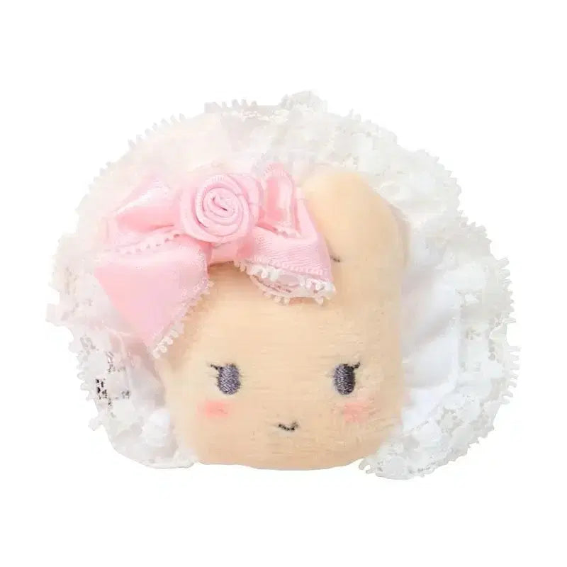 [BUNJANG] Sanrio Marron Cream White Frill Wedding Hairpin / 산리오 마론크림 화이트 프릴 웨딩 머리핀 헤어핀