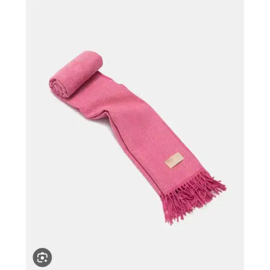 [BUNJANG] Halden Herringbone Muffler Pink / 할렌(halden) 헤링본머플러 핑크