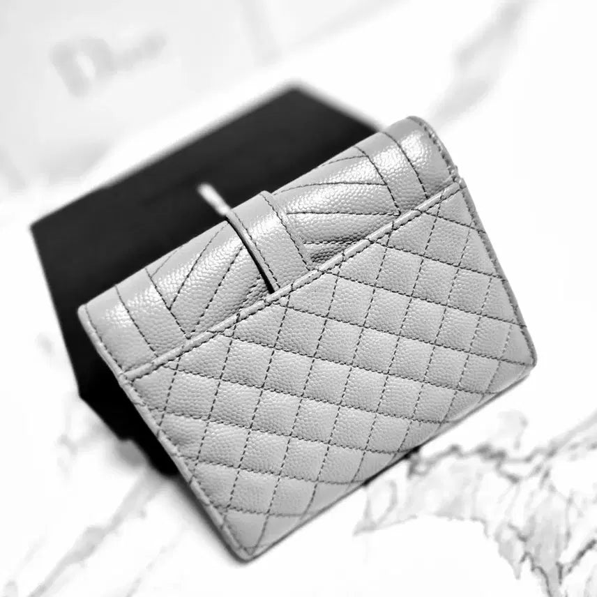 [BUNJANG] Saint Laurent Matelassé Envelope Wallet / (정품) 생로랑 마틀라세 엔벨로프 반지갑