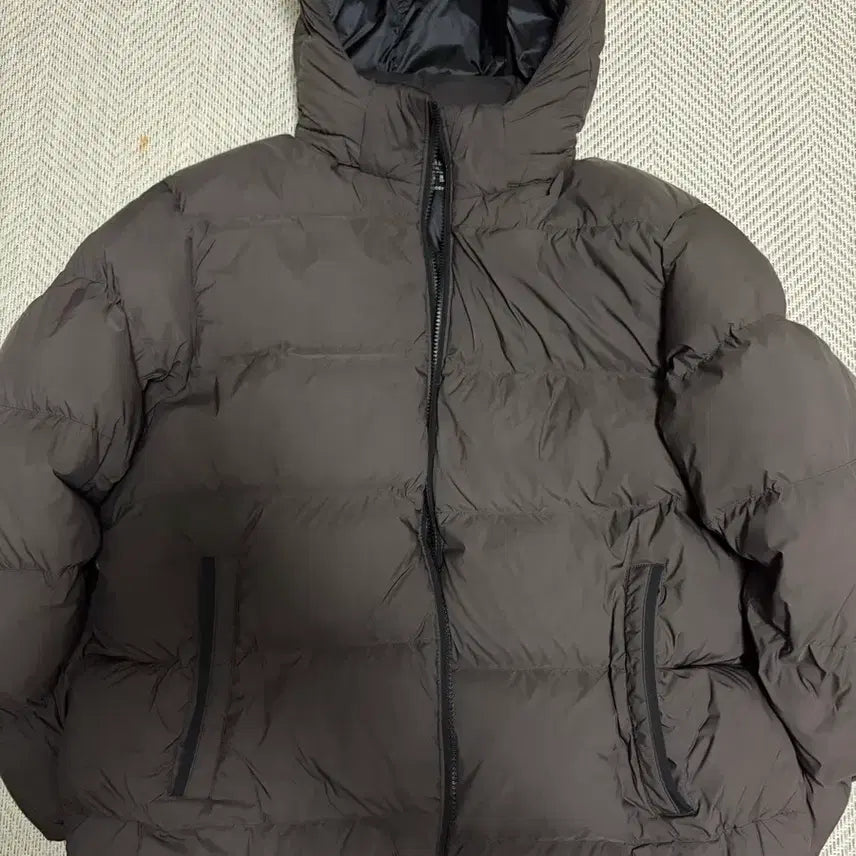 [BUNJANG] Uniqlo Powder Soft Down Jacket Dark Brown XL / 유니클로 파우더소프트 다운 다크브라운 XL
