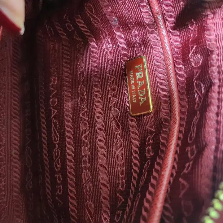 [BUNJANG] Prada Saffiano Lux Camera Bag - Red / 프라다 사피아노 룩스 카메라백 레드