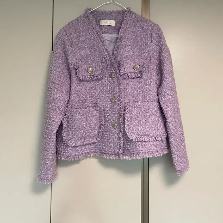 [BUNJANG] Ab.f.z Lavender Frill Jacket (Size 55-66) / Ab.f.z 브랜드 고급 자켓 55-66 사이즈 정도
