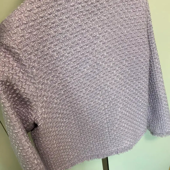 [BUNJANG] Ab.f.z Lavender Frill Jacket (Size 55-66) / Ab.f.z 브랜드 고급 자켓 55-66 사이즈 정도