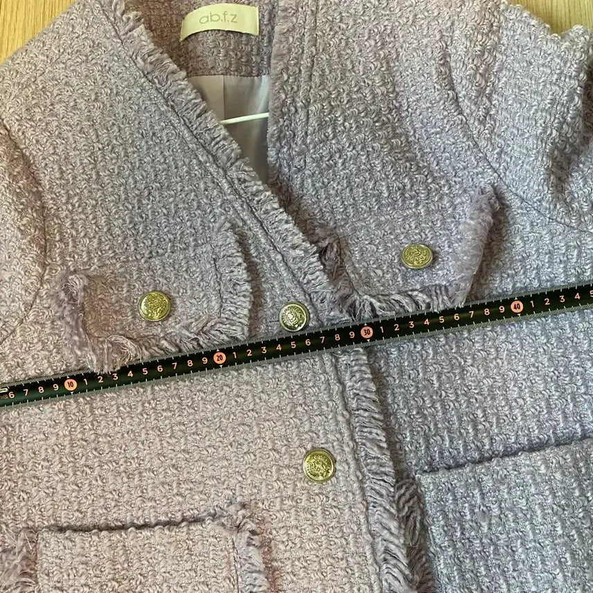 [BUNJANG] Ab.f.z Lavender Frill Jacket (Size 55-66) / Ab.f.z 브랜드 고급 자켓 55-66 사이즈 정도