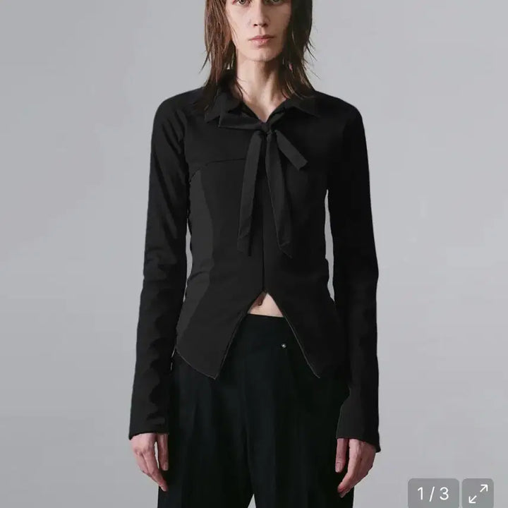 [BUNJANG] Nache Tie Jersey Zip-Up Shirt / Nache 나체 TIE JERSEY SHIRT ZIP-UP 셔츠집업