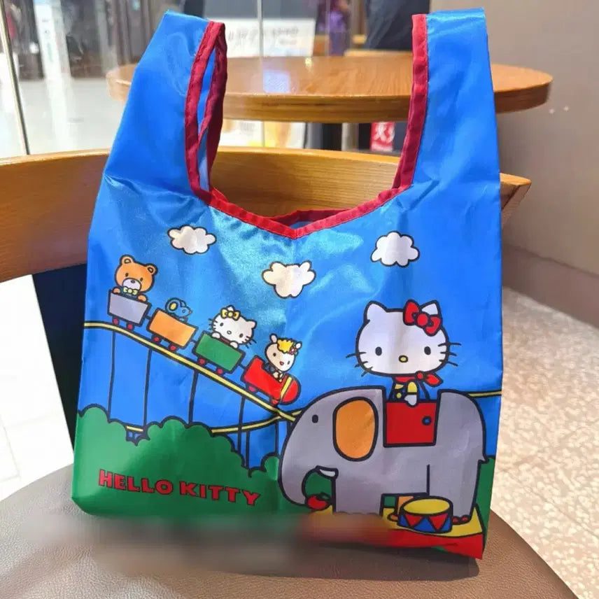 [BUNJANG] Sanrio Hello Kitty Playland Eco Bag / 산리오헬로키티장바구니 키티놀이동산에코백