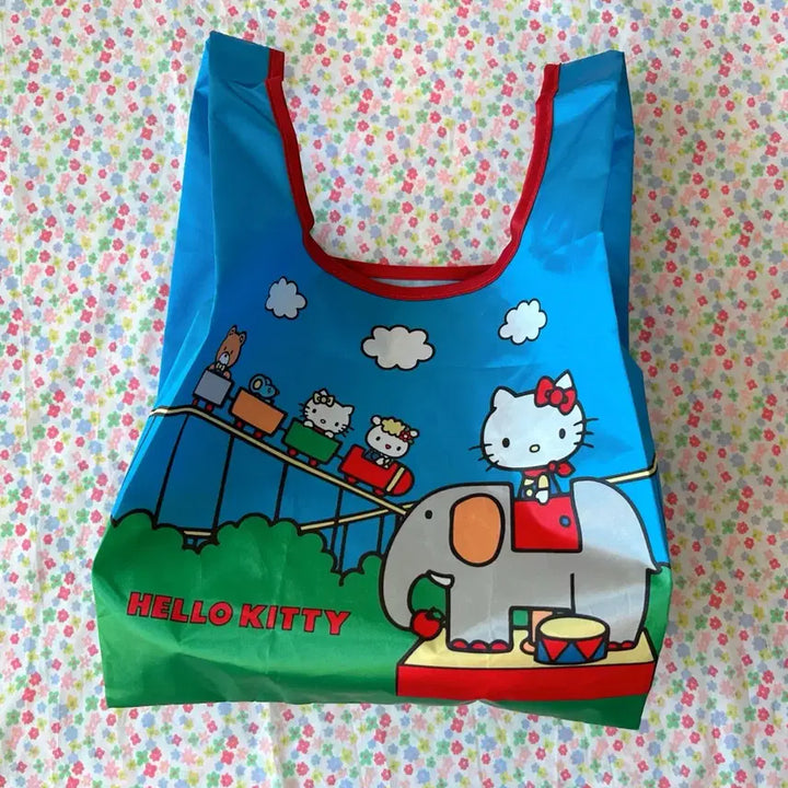 [BUNJANG] Sanrio Hello Kitty Playland Eco Bag / 산리오헬로키티장바구니 키티놀이동산에코백