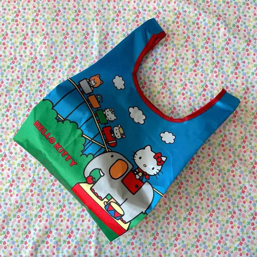 [BUNJANG] Sanrio Hello Kitty Playland Eco Bag / 산리오헬로키티장바구니 키티놀이동산에코백