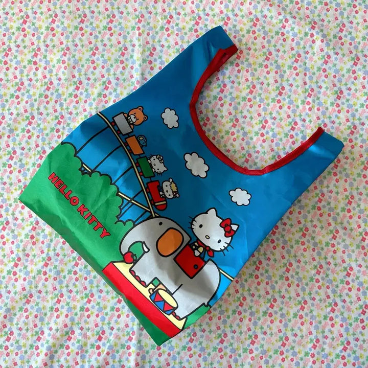 [BUNJANG] Sanrio Hello Kitty Playland Eco Bag / 산리오헬로키티장바구니 키티놀이동산에코백