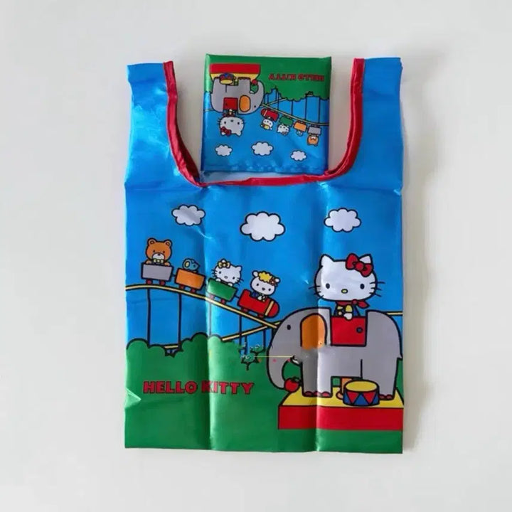 [BUNJANG] Sanrio Hello Kitty Playland Eco Bag / 산리오헬로키티장바구니 키티놀이동산에코백