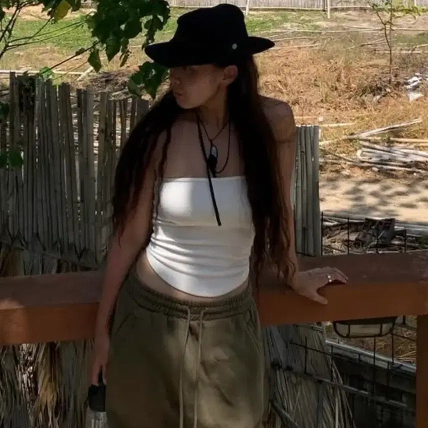 [BUNJANG] 1133garden Tube Top White / 1133garden garden3 튜브탑 화이트