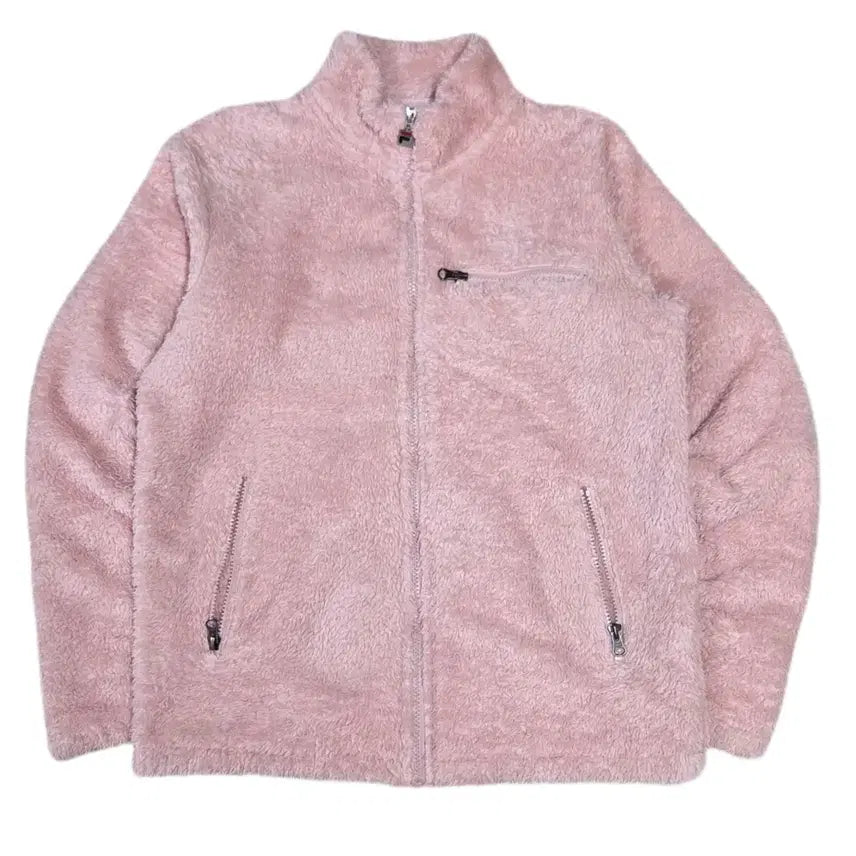 [BUNJANG] FILA Pink Fleece Zip-up Jacket / FILA 핑크색 뽀글이 플리스 집업 휠라 핑크