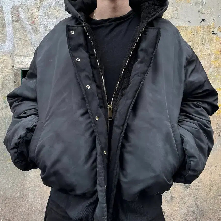 [BUNJANG] NOFAITHSTUDIO Onyx Black Bomber Jacket / 노페이스 스튜디오 오닉스 블랙 봄버 자켓 nofaithstudio