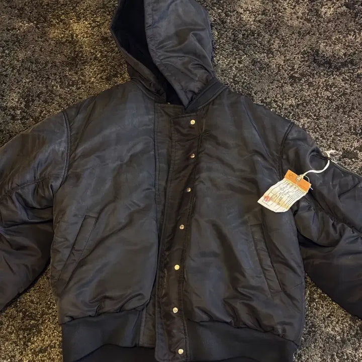 [BUNJANG] NOFAITHSTUDIO Onyx Black Bomber Jacket / 노페이스 스튜디오 오닉스 블랙 봄버 자켓 nofaithstudio