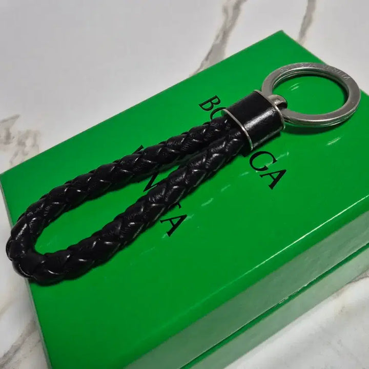 [BUNJANG] Bottega Veneta Intrecciato Leather Keyring Key Holder / (정품) 보테가베네타 인트레치아토 가죽 키링 키홀더