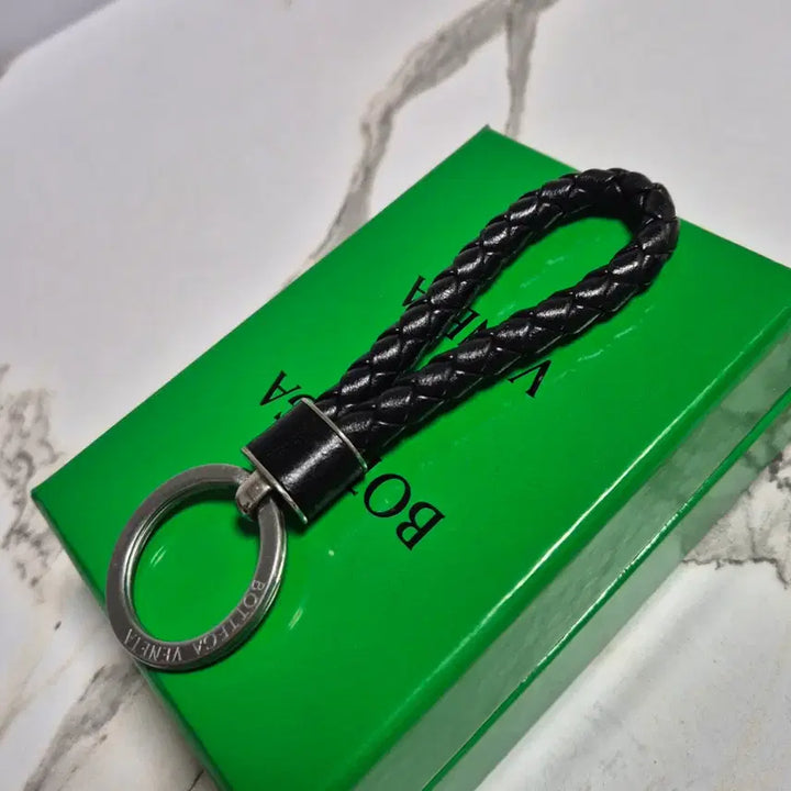 [BUNJANG] Bottega Veneta Intrecciato Leather Keyring Key Holder / (정품) 보테가베네타 인트레치아토 가죽 키링 키홀더