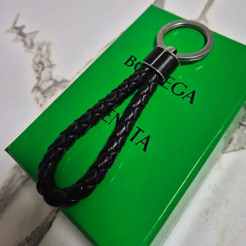 [BUNJANG] Bottega Veneta Intrecciato Leather Keyring Key Holder / (정품) 보테가베네타 인트레치아토 가죽 키링 키홀더