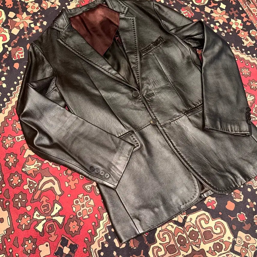 [BUNJANG] Bon Leather Blazer Jacket / 654/(M-L) Bon 가죽자켓 레더자켓 가죽마이 블레이져 블레이저