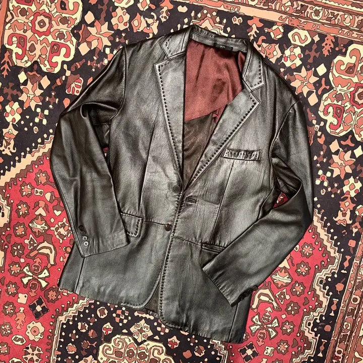 [BUNJANG] Bon Leather Blazer Jacket / 654/(M-L) Bon 가죽자켓 레더자켓 가죽마이 블레이져 블레이저