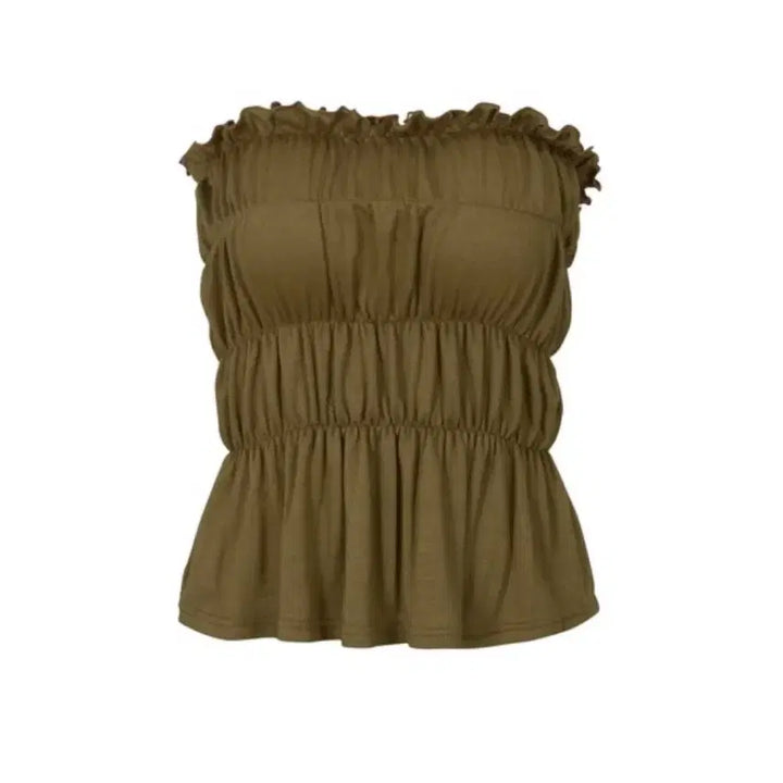 [BUNJANG] 1133garden Two-Way Skirt/Tube Top / 1133garden garden14 탑, 스커트 투웨이 카키브라운