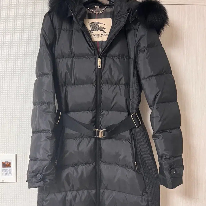 [BUNJANG] Burberry Black Hooded Padded Coat UK4 / 버버리 블랙 후드 패딩 코트 uk4
