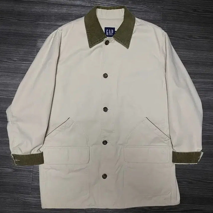 [BUNJANG] GAP Coverall Chore Jacket (XL) / 90sGAP 갭 오버핏 커버올 초어자켓 점퍼 안감퀄팅 XL