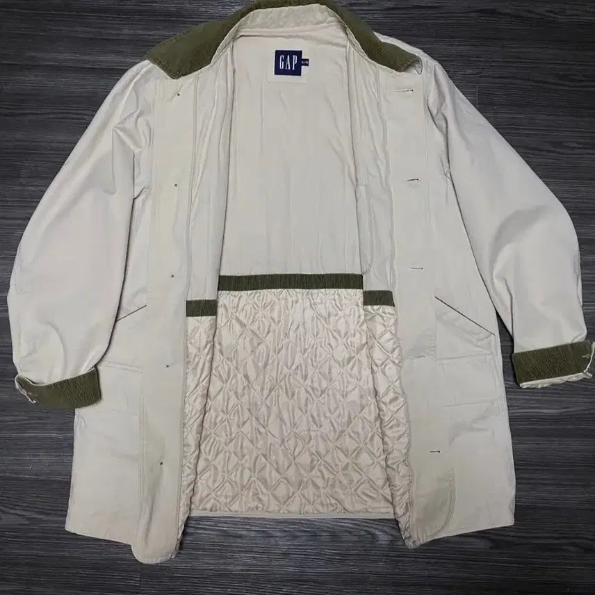 [BUNJANG] GAP Coverall Chore Jacket (XL) / 90sGAP 갭 오버핏 커버올 초어자켓 점퍼 안감퀄팅 XL