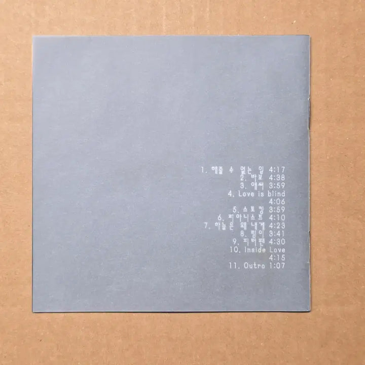 [BUNJANG] Park Hyo Shin Vol. 1 - 해줄 수 없는 일 (13 Track Ver.) CD / 박효신 park hyo shin 1집 해줄 수 없는 일(13트랙ver.)