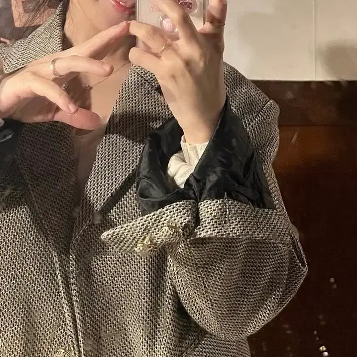 [BUNJANG] Herringbone Tweed Jacket / 헤링본 트위드 자켓