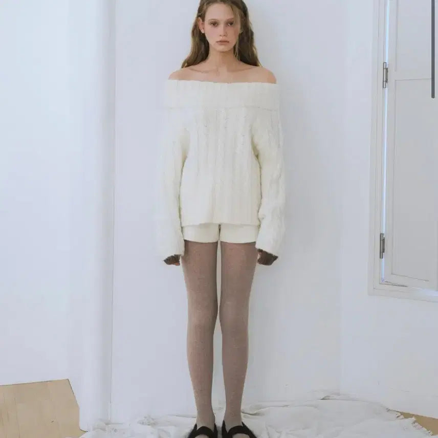 [BUNJANG] Le Vian Cozy Boucle Shorts (Ivory) / 새상품) 르베인 코지 부클 팬츠 cozy boucle short 아이보리