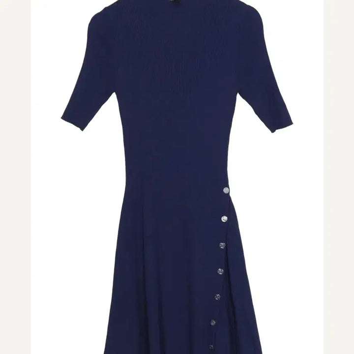 [BUNJANG] Maje Navy Knit Short Sleeve Dress / maje 마쥬 네이비 니트 반팔 원피스