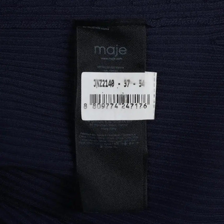 [BUNJANG] Maje Navy Knit Short Sleeve Dress / maje 마쥬 네이비 니트 반팔 원피스