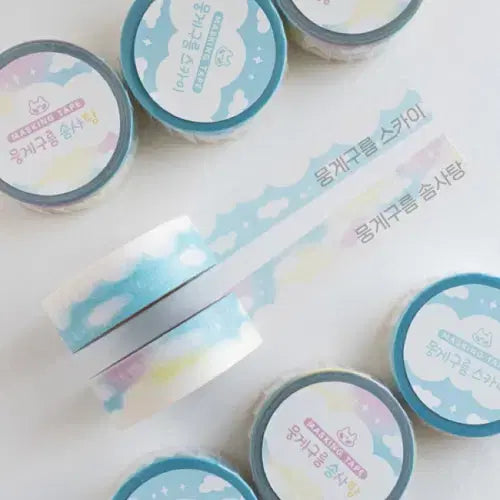 [BUNJANG] Leo Studio Mongge Gurum Washi Tape Set / 레오스튜디오 뭉게구름 마테 2종