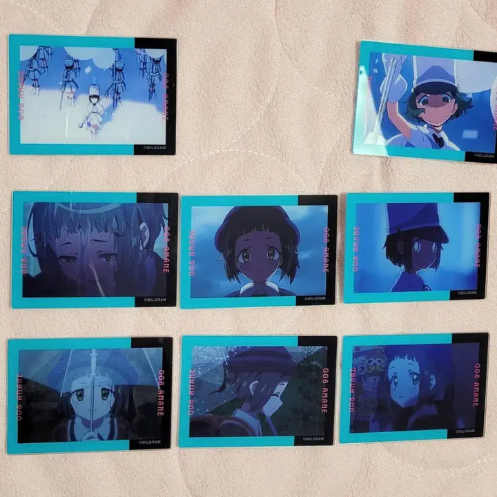 [BUNJANG] Milligram Amane Acrylic Card Bundle Set / 밀그램 아마네 숙청행진 아크릴카드 8종 일괄 공식굿즈