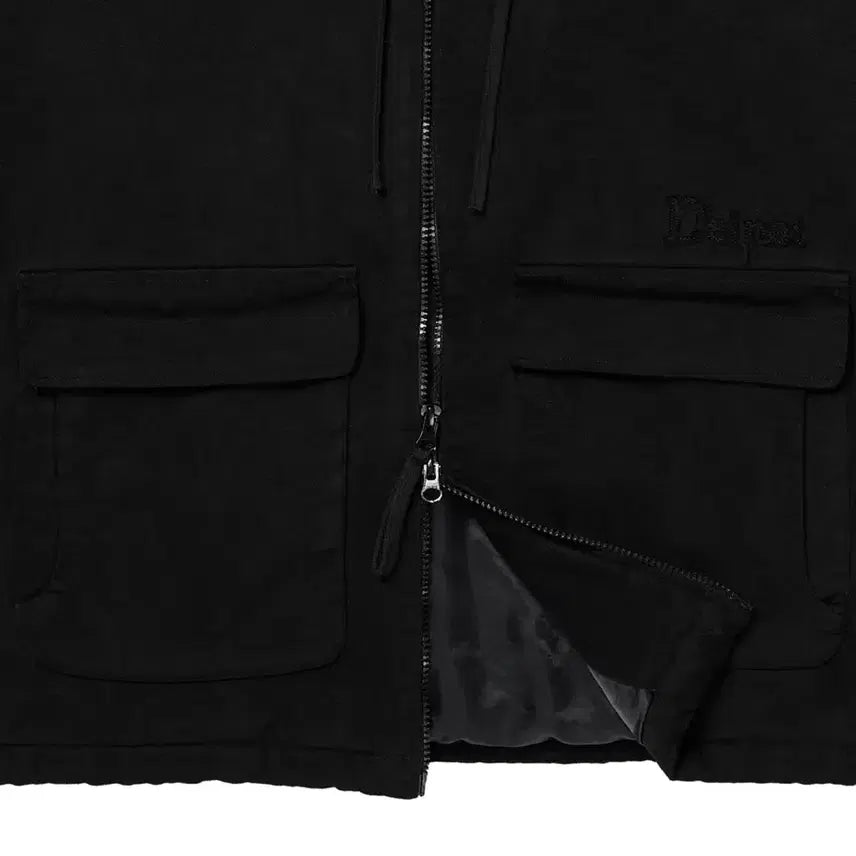 [BUNJANG] Deinet Peach Cotton Padded Jumper Black / 다이닛 deinet 피치 코튼 패디드 점퍼 블랙 PEACH COTTON