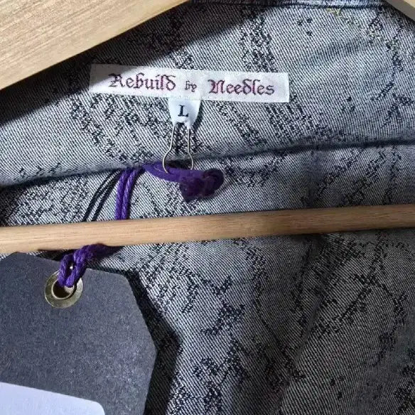 [BUNJANG] Needles Rebuild by Needles Patchwork Denim Jacket / 니들스 리빌드바이니들스 데님 자켓 패치워크