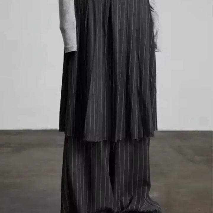 [BUNJANG] Striped Pleated Skirt Pants / 스트라이프 플리츠 스커트 팬츠  / 데일리 러블리 빈티지 y2k 유니크