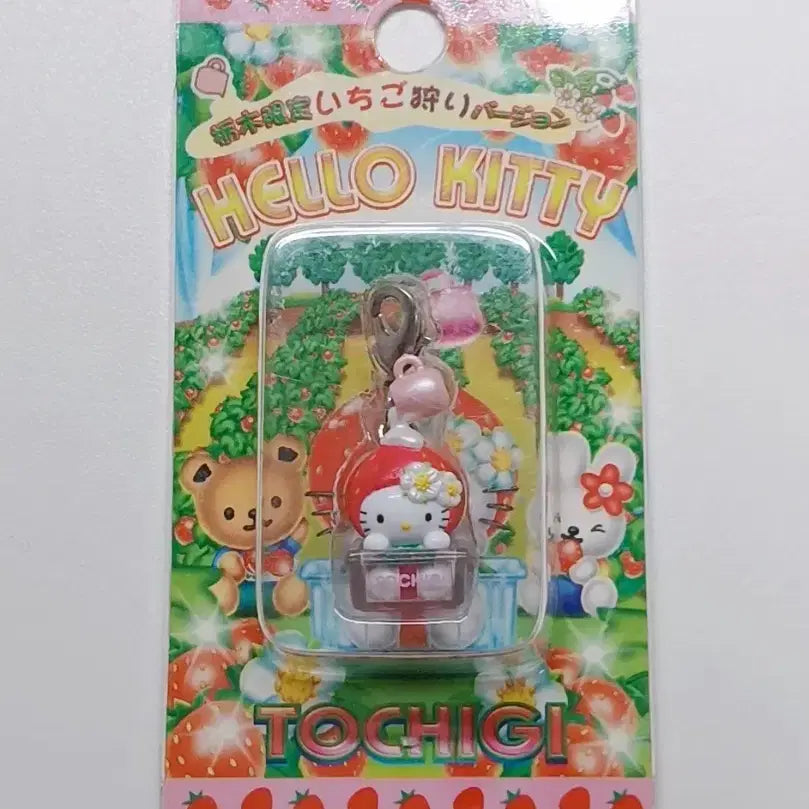 [BUNJANG] Strawberry Classic Kitty Strap / 딸기 고전키티스트랩