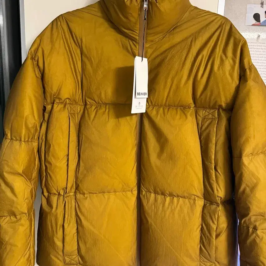 [BUNJANG] Beaker RDS Goose Puffer Yellow Jacket (New) / [3] 비이커 RDS 구스 푸퍼 패딩 엘로우 새상품