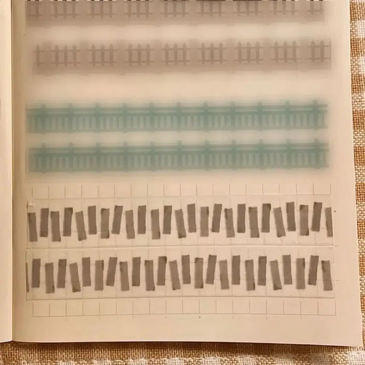 [BUNJANG] KomameRingo Stone Path Washi Tape Set / 코마메링고 나무판자길 돌판자길 마테 띵