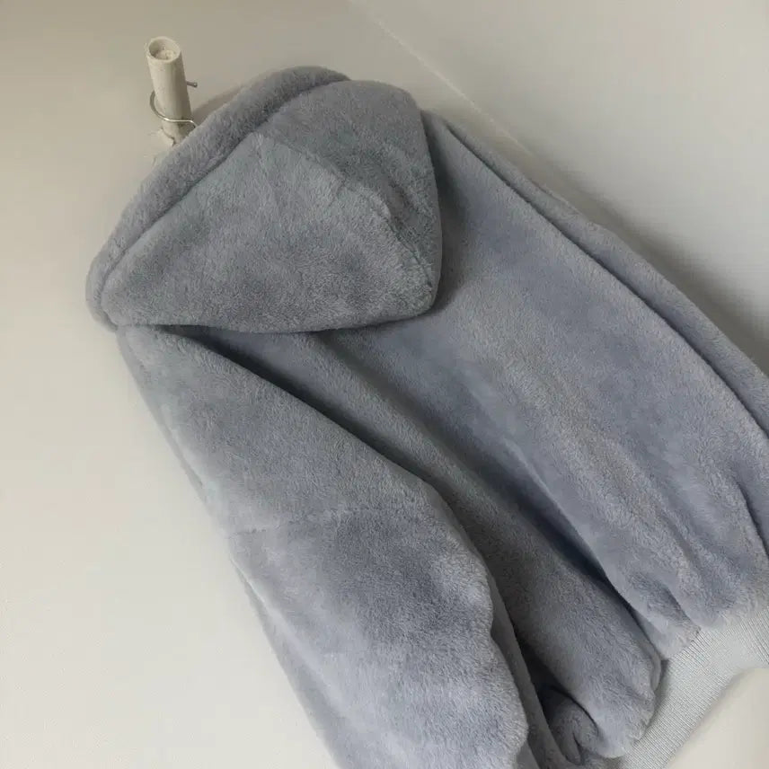 [BUNJANG] Mink Gray Hoodie Jumper / 밍크 점퍼 후드집업