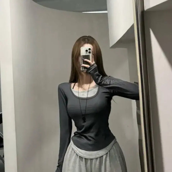 [BUNJANG] Layered Tee Long Sleeve / 에이블리 레이어트티 롱슬리브 판매