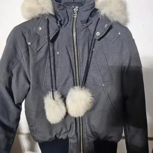 [BUNJANG] Moose Knuckles Black Hooded Zip-Up / 무스너클 블랙 후드 집업