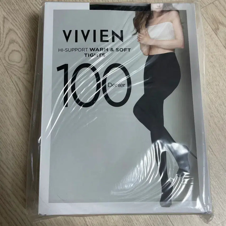 [BUNJANG] Vivien 100 Denier Black Fleece Lined Leggings / 비비안 100데니아 블랙 기모 레깅스