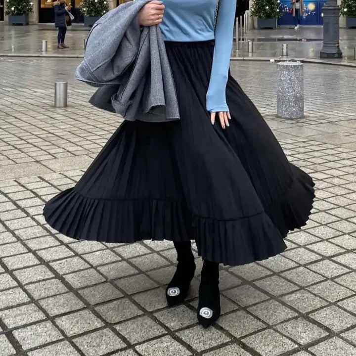 [BUNJANG] hershe: Two-Way Suede Skirt - Beige / 허앤쉬 hershe:) 투웨이 스커트 스웨이드 버전 베이지