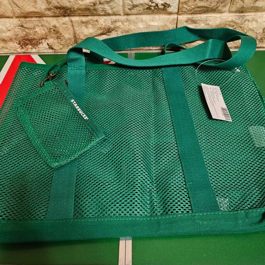 [BUNJANG] Starbucks Thailand Green Mesh Tote Bag / 태국스타벅스 그린 메쉬백(가방)
