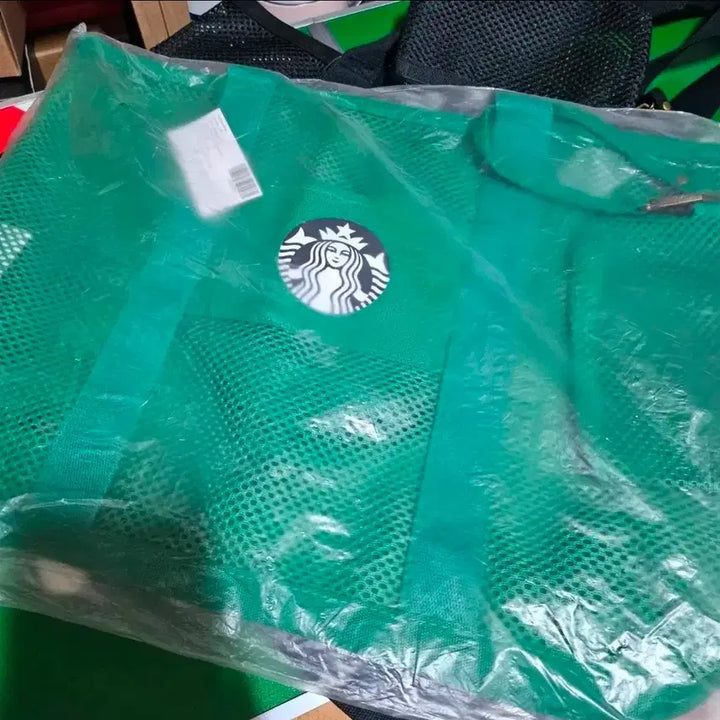 [BUNJANG] Starbucks Thailand Green Mesh Tote Bag / 태국스타벅스 그린 메쉬백(가방)