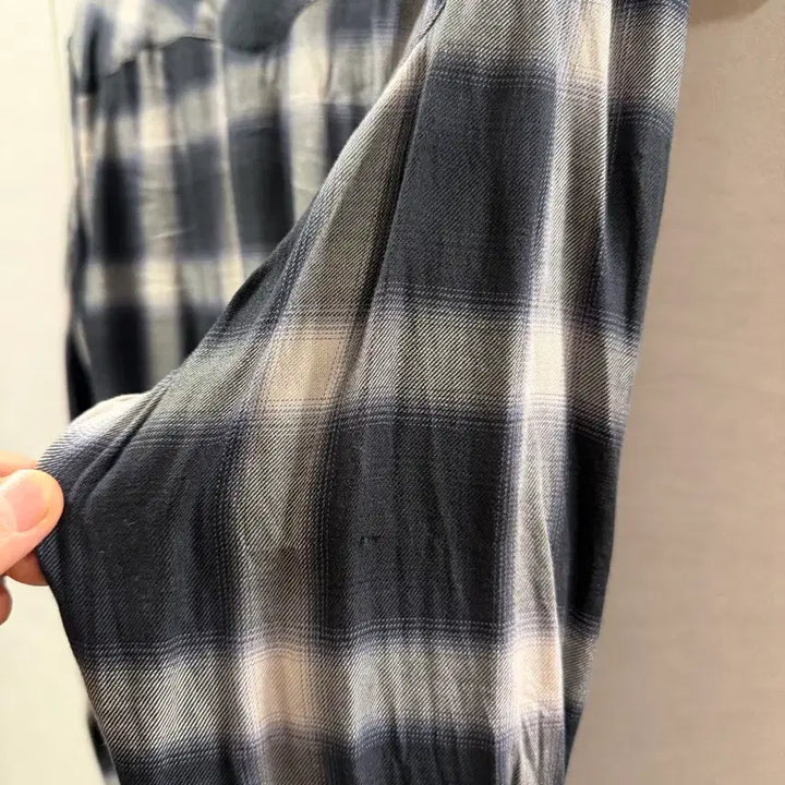 [BUNJANG] AllSaints Tencel Check Shirt / 올세인츠 리오셀 체크 셔츠